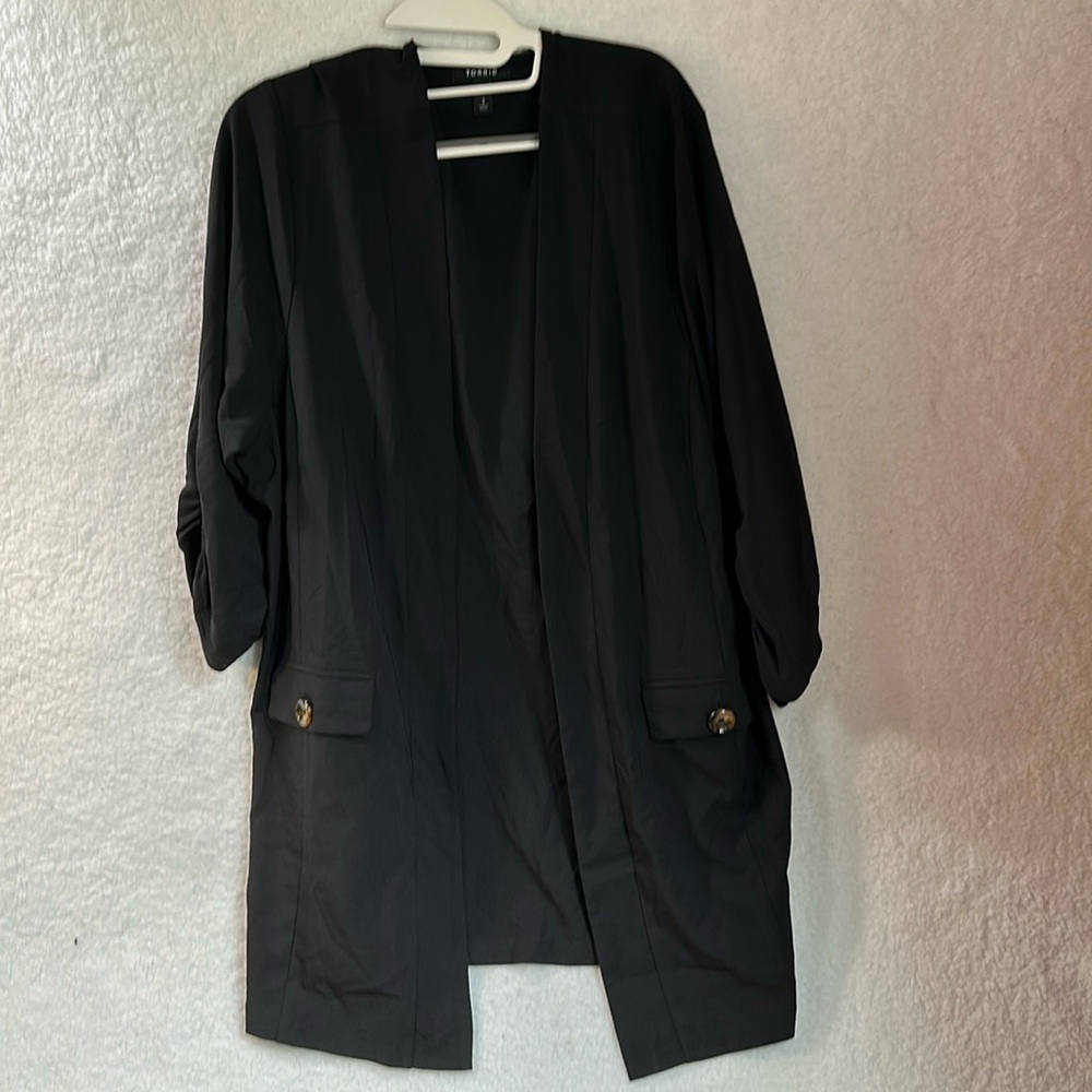 Torrid Women’s Black Open Long Blazer Size 3